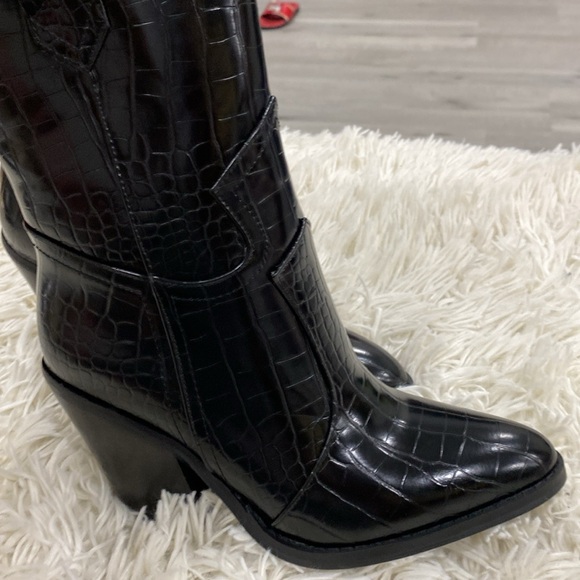 BILLINI Quill Croc Cowboy Boot black - Picture 5 of 6